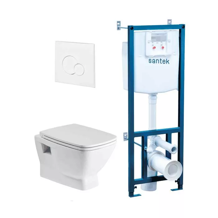 Система инсталл Нео rimless в/к инсталл+кнопка+унитаз+сид Сантек 1.WH50 ...