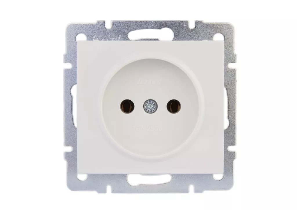 Розетка штепсельная SCHUKO 16A 250V угол наклона 45 гр. слоновая кость ...